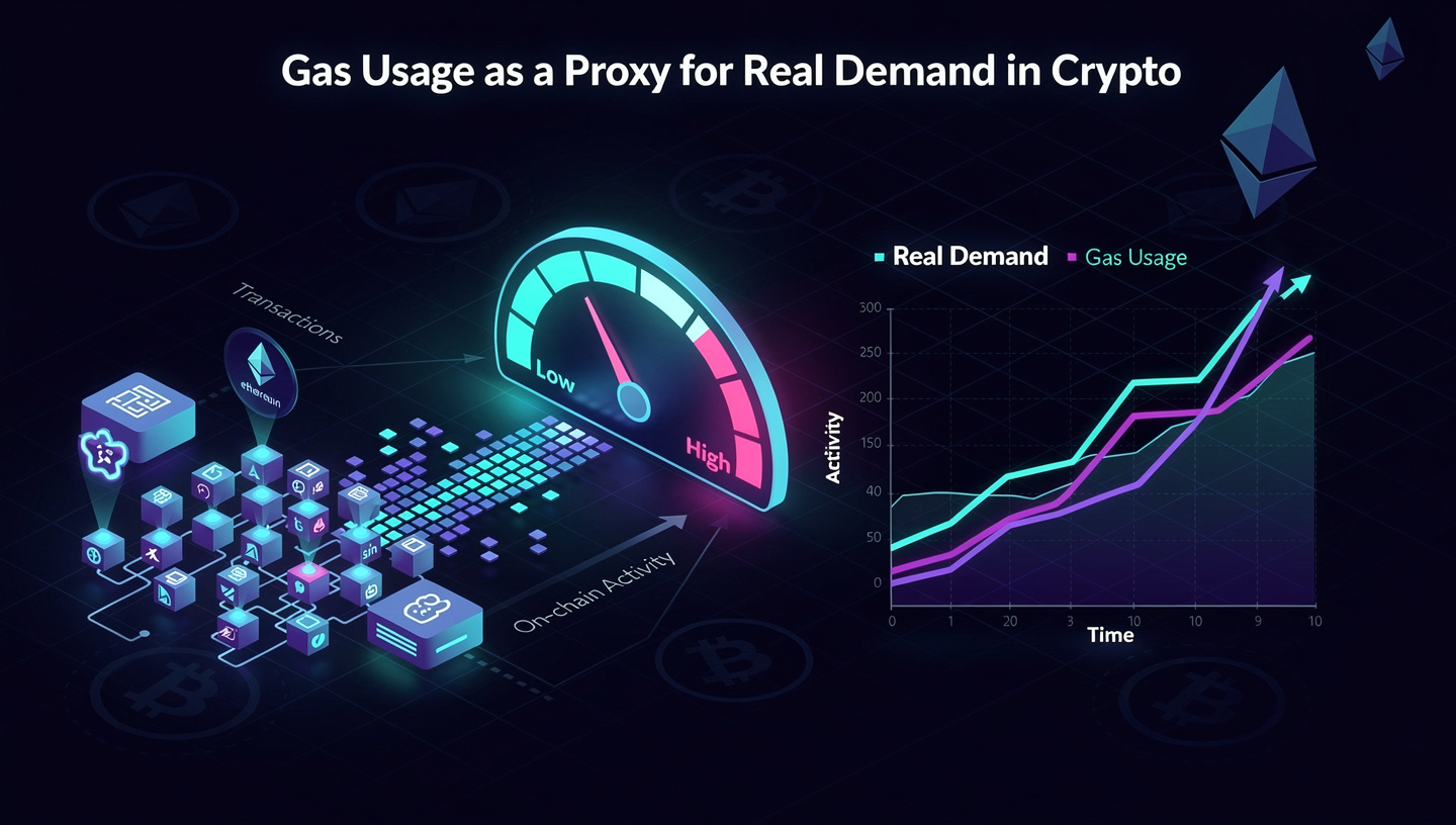Gas Usage as a Proxy for Real Demand in Crypto