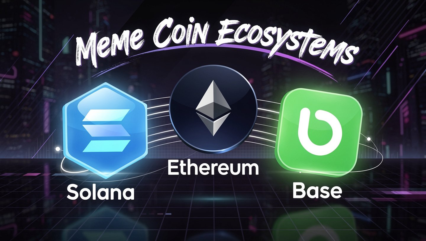 Meme Coin Ecosystems Solana, Ethereum, Base & Beyond