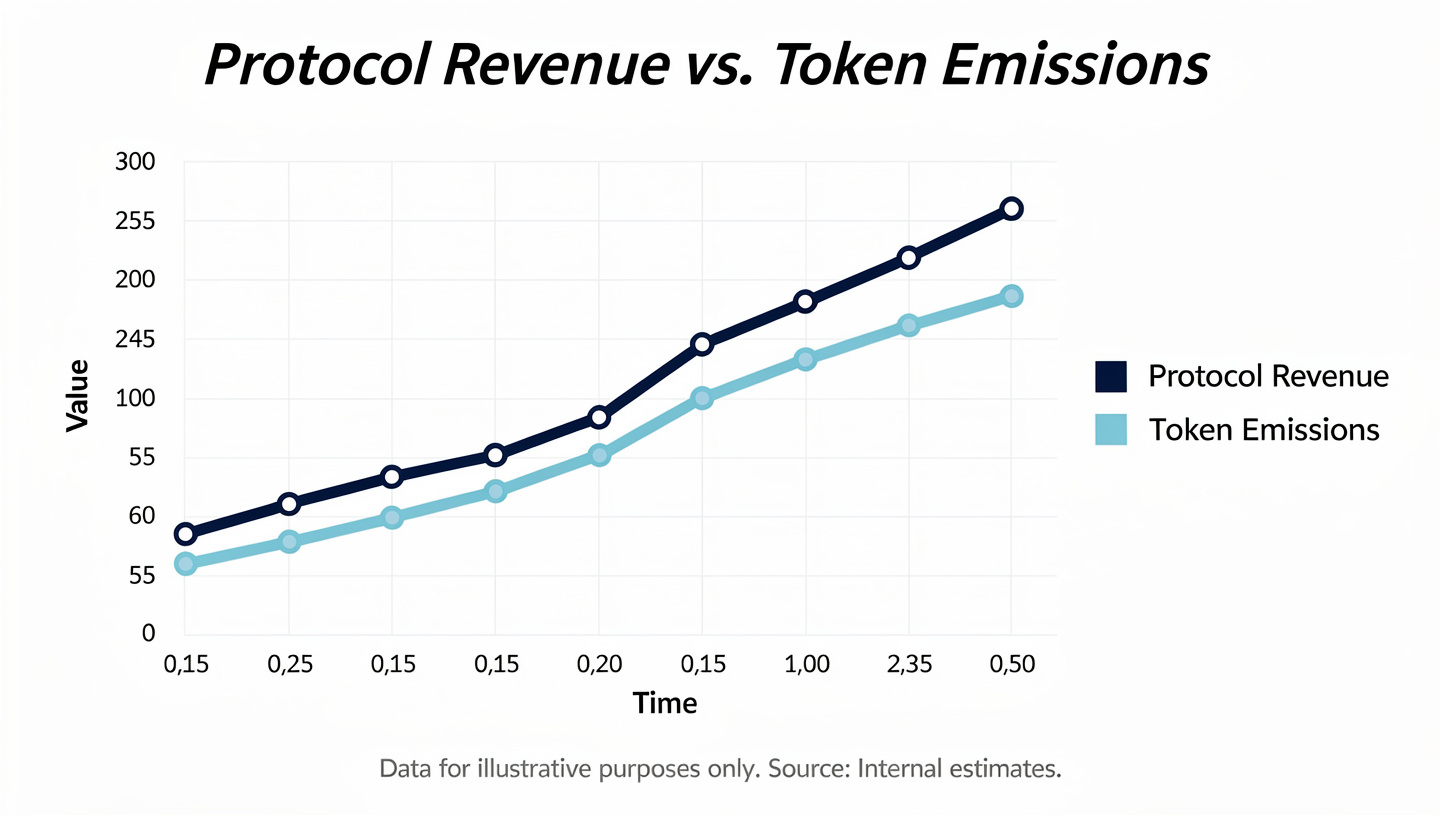 Protocol Revenue vs Token Emissions