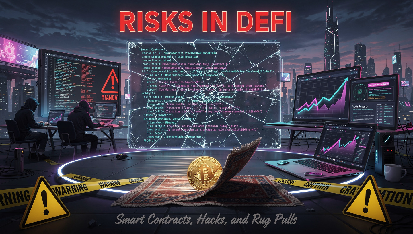 Risks in DeFi Smart Contracts, Hacks, and Rug Pulls
