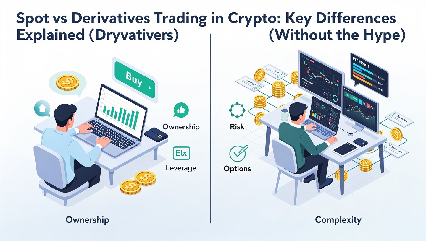 Spot vs Derivatives Trading in Crypto Key Differences Explained (Without the Hype)