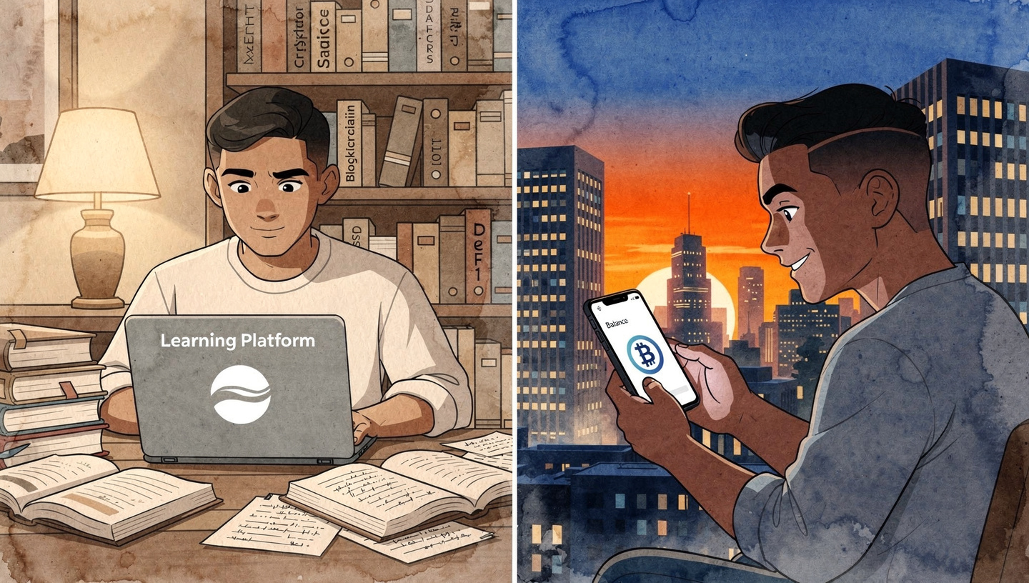 The Difference Between Learning Crypto and Using Crypto