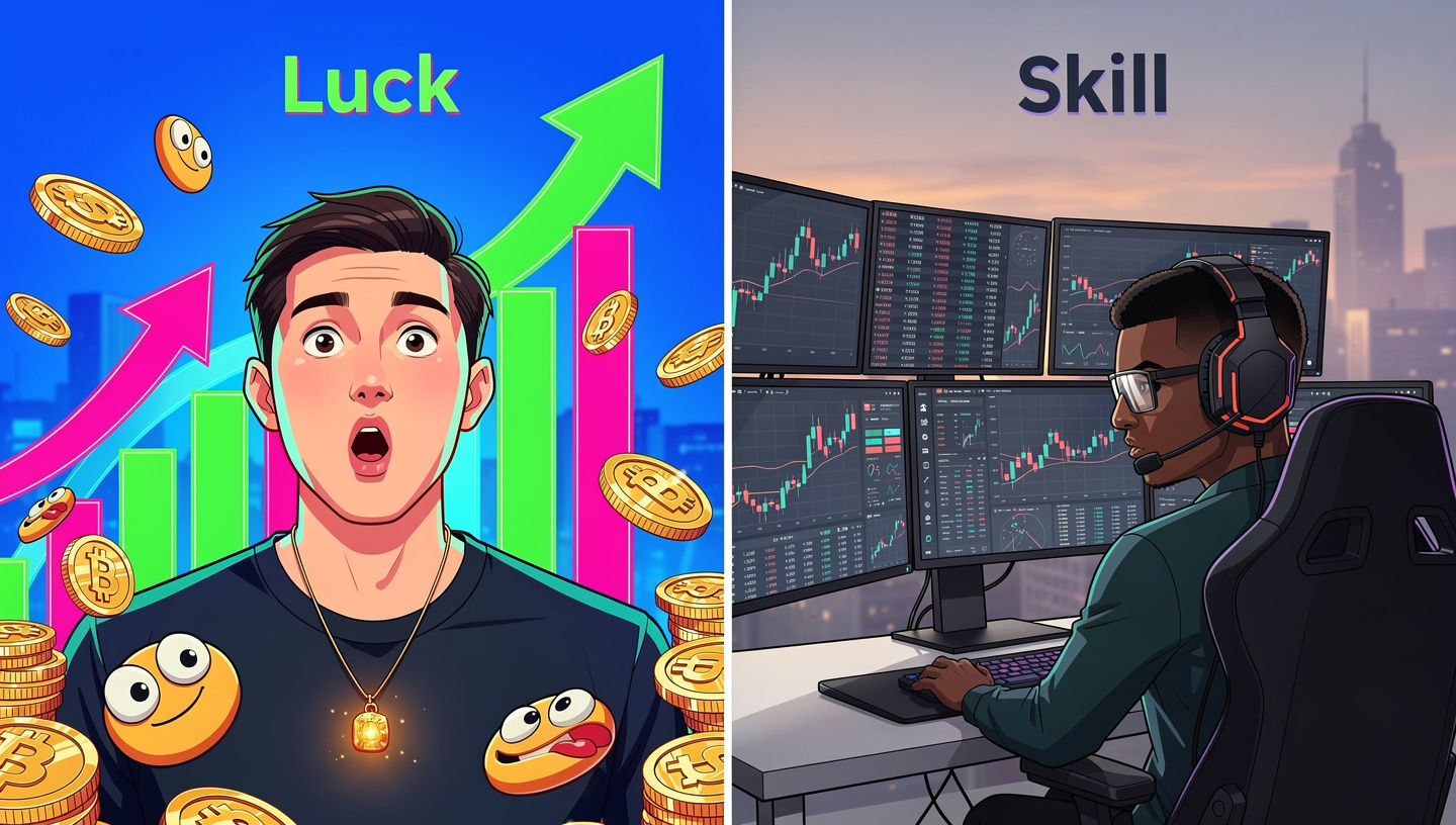 The Difference Between Luck and Skill in Meme Coins