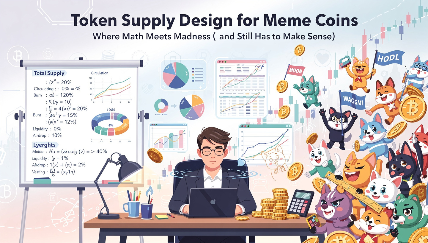 Token Supply Design for Meme Coins Where Math Meets Madness (and Still Has to Make Sense)