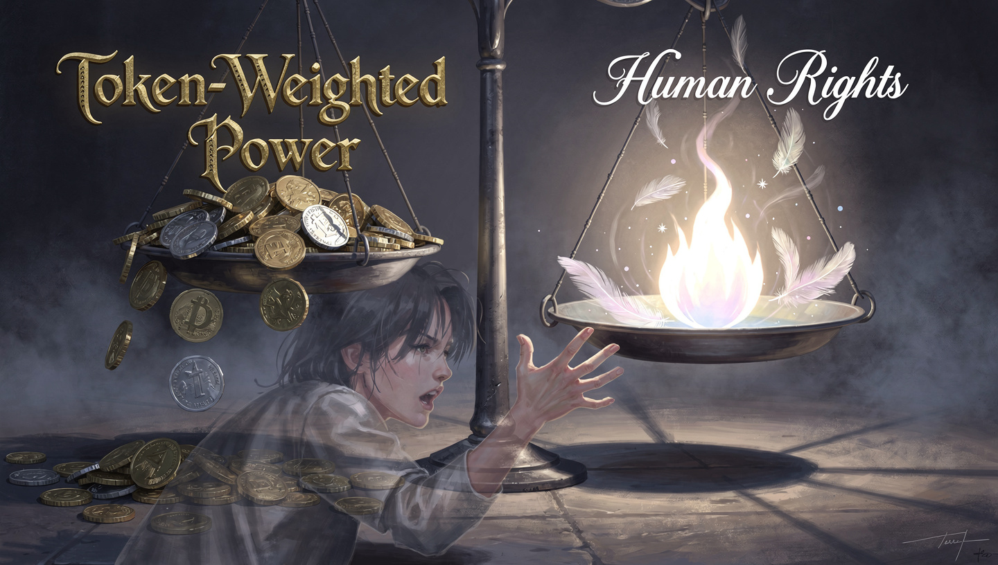 Token-Weighted Power vs Human Rights