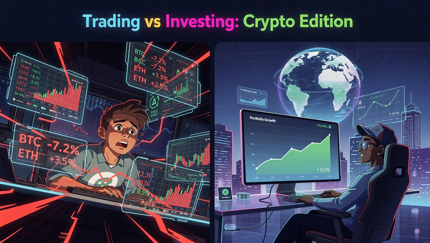 Trading vs Investing Crypto Edition