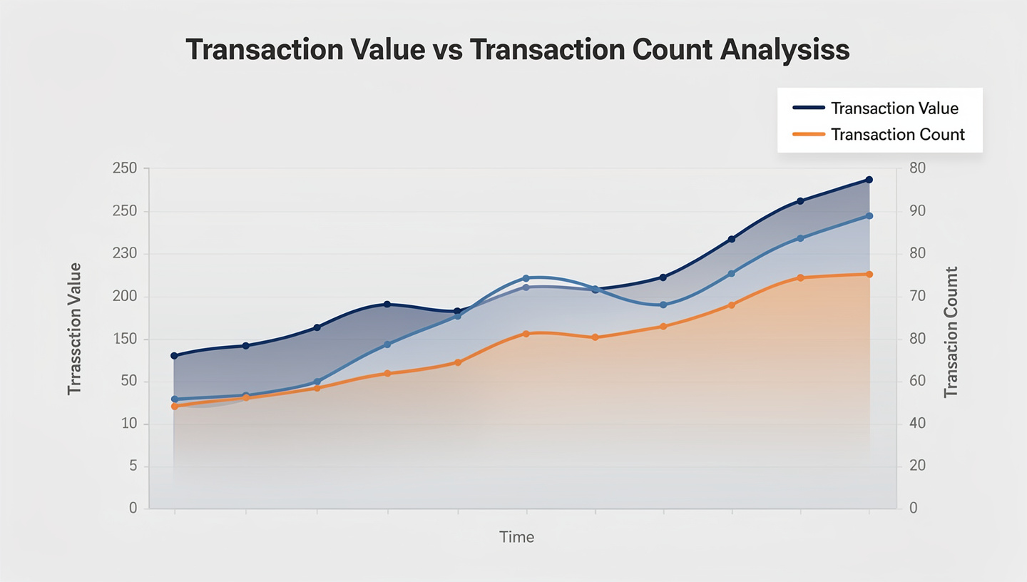 Transaction Value vs Transaction Count Analysis