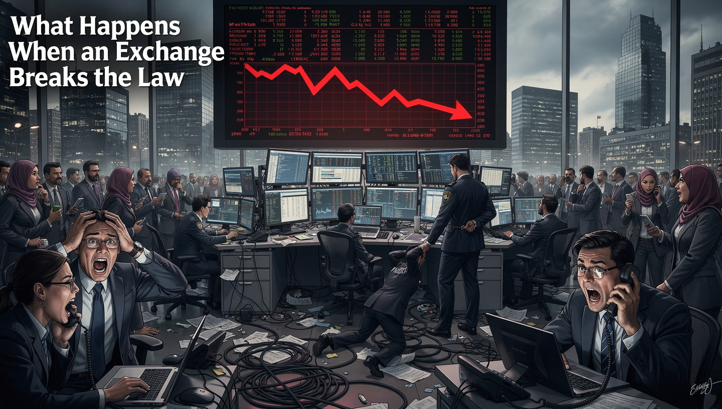 What Happens When an Exchange Breaks the Law