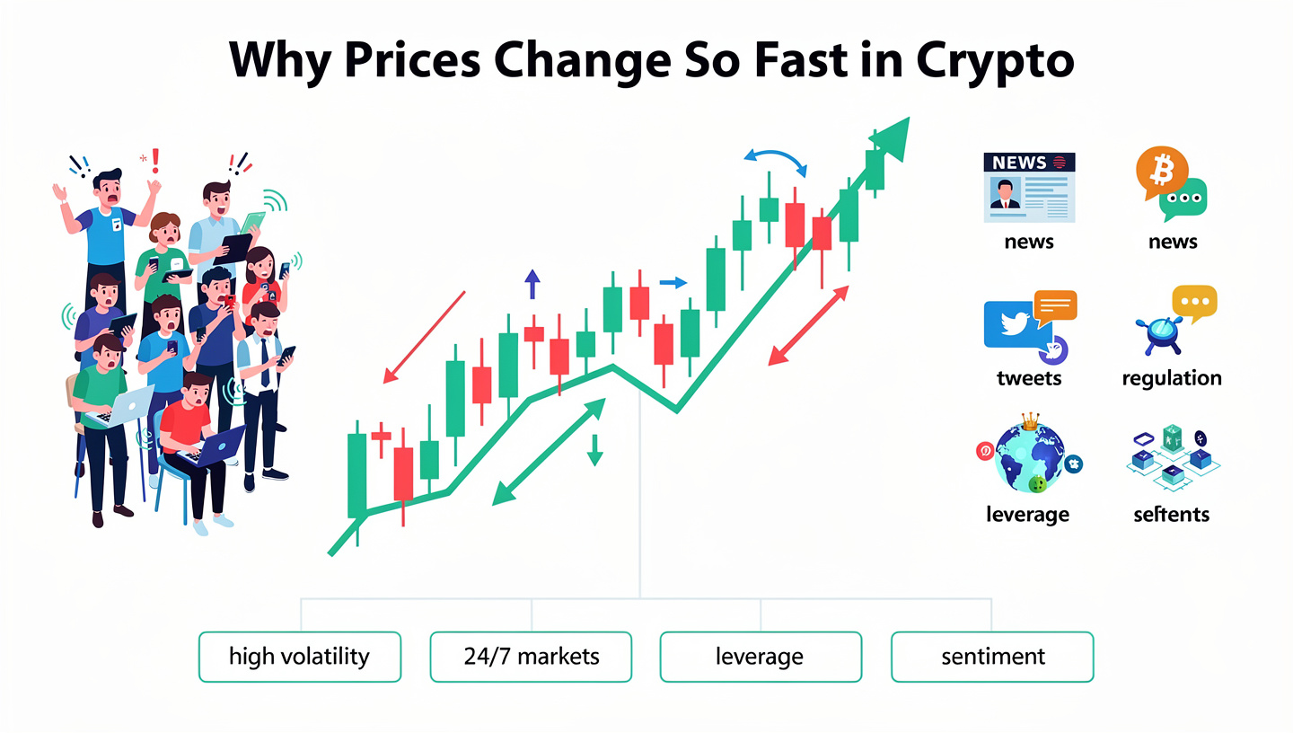Why Prices Change So Fast in Crypto