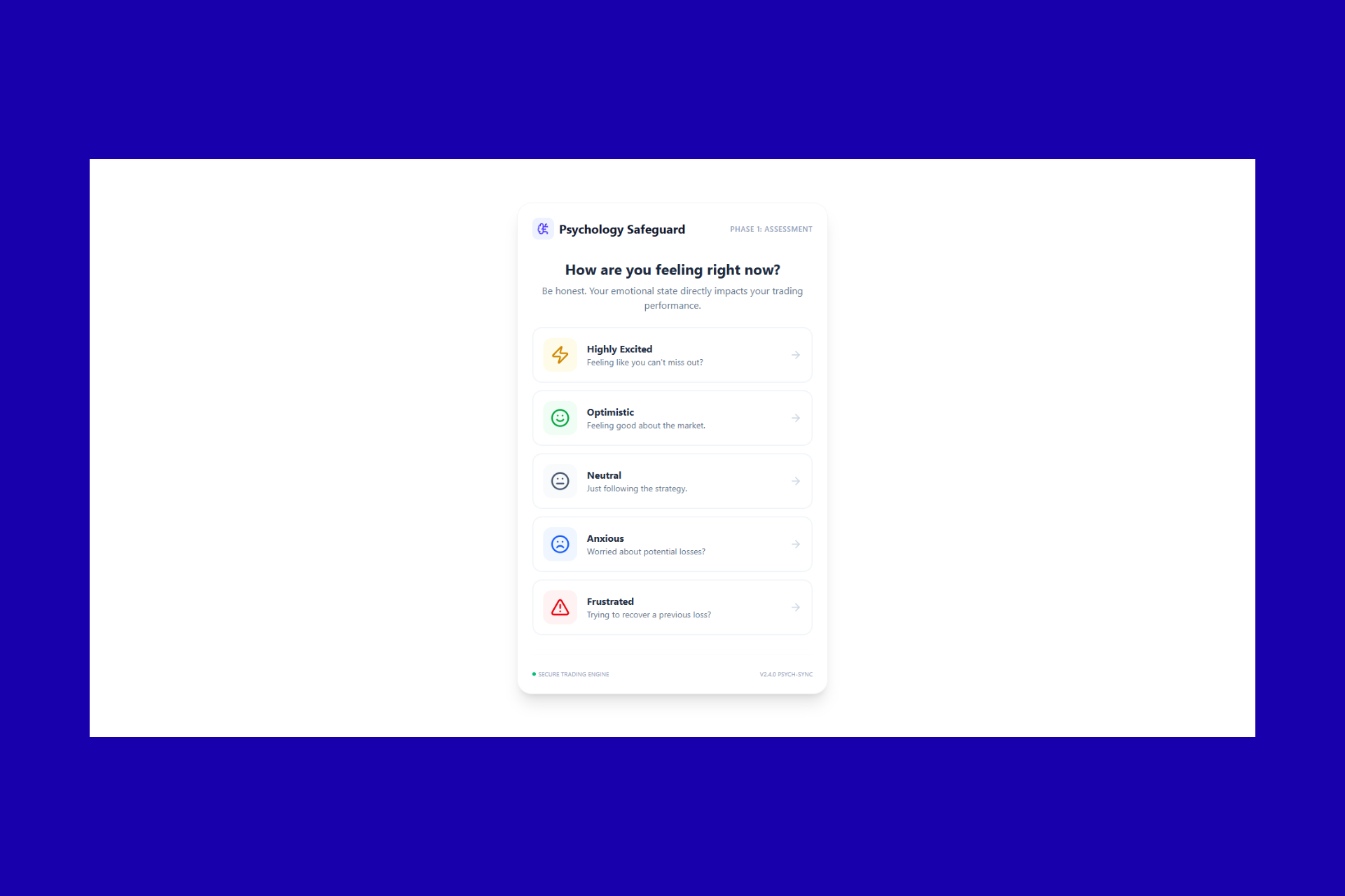 Emotion Check-In Before Trading