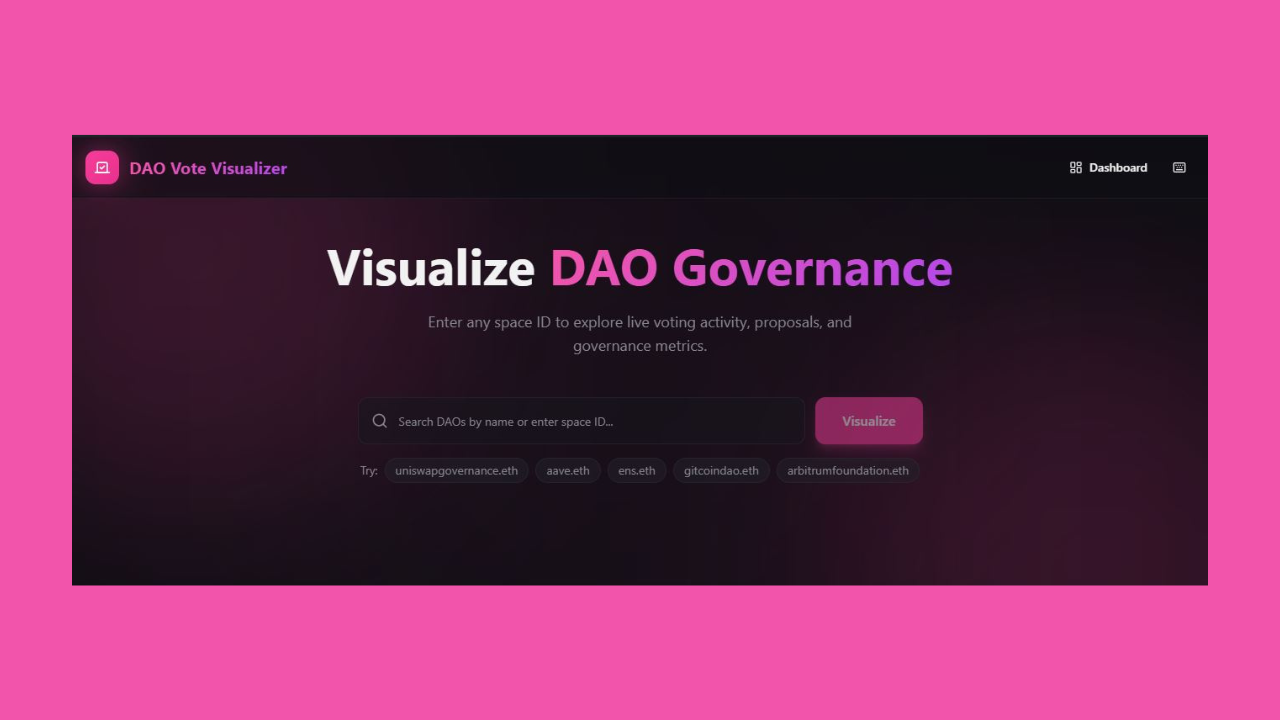 DAO Vote Visualizer
